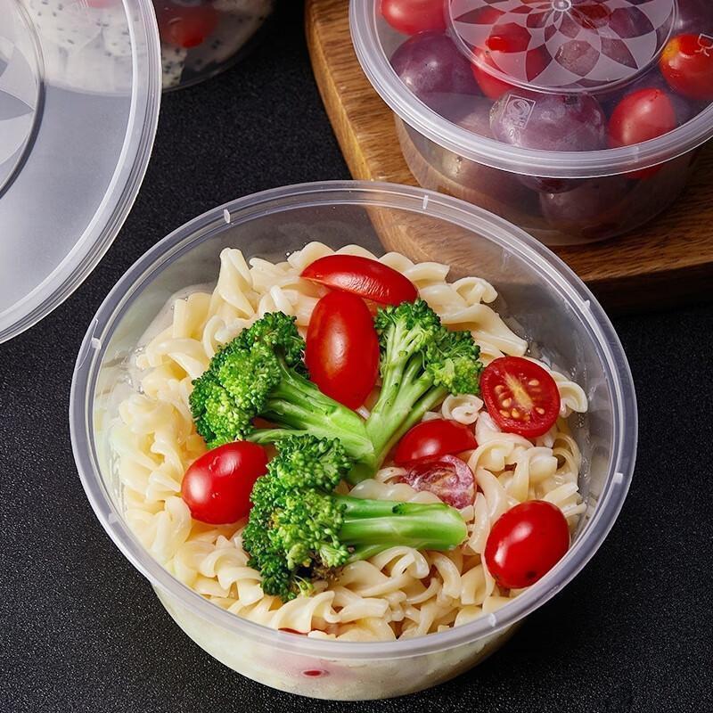 JINGRX Disposable 500ml Square Plastic Food Containers