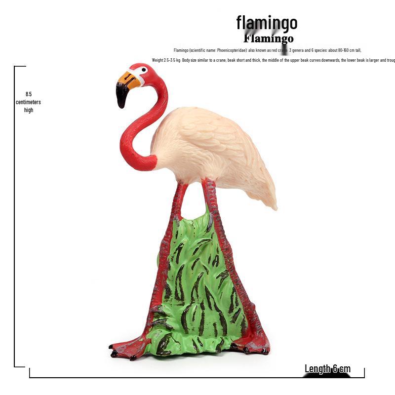 Children's Bird Model Toys: Red-billed Gull, Flamingo, Cormorant, Kingfisher, Blue-footed Booby Ornaments