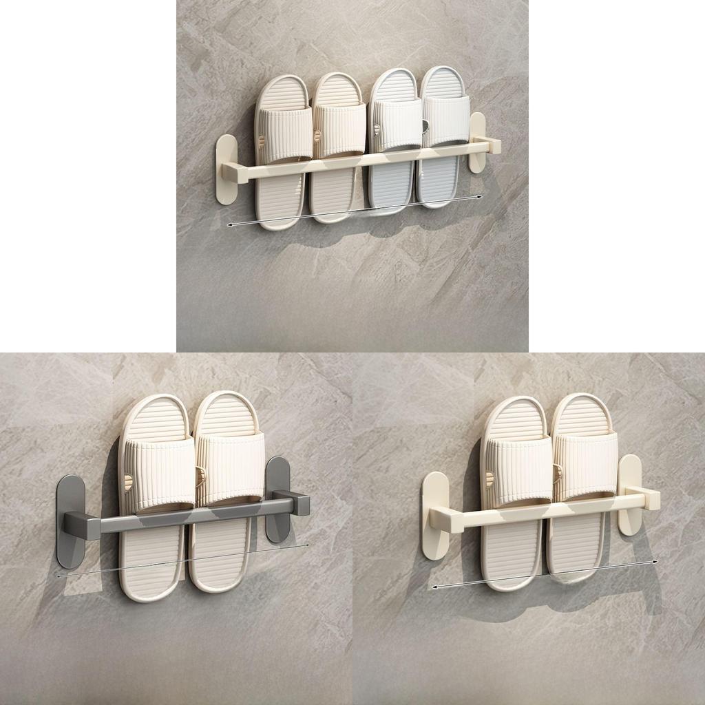 Modern Minimalist Wallmounted Bathroom Shoe Rack With Water Drainage For Home Organization