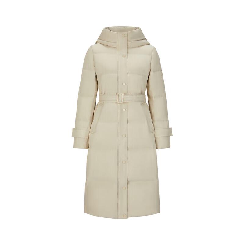 JUZI Anna & Chloe Women's Long Hooded Duck Down Puffer Jacket