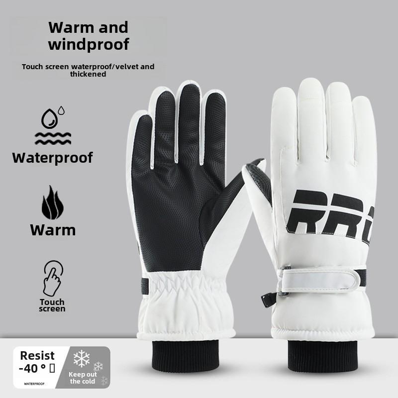 Non Slip Touch Ski Gloves Waterproof Warm Winter Sports Gloves Men's and Women's Gloves Snowboard Accessories