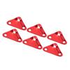 10pcs Triangle Tent Rope Fastener Aluminium Alloy Ultralight Strong Paracord Tensioners Rope Adjuster for Camping Red