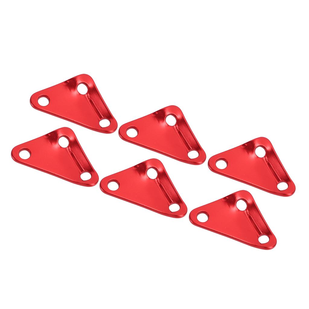 10pcs Triangle Tent Rope Fastener Aluminium Alloy Ultralight Strong Paracord Tensioners Rope Adjuster for Camping Red