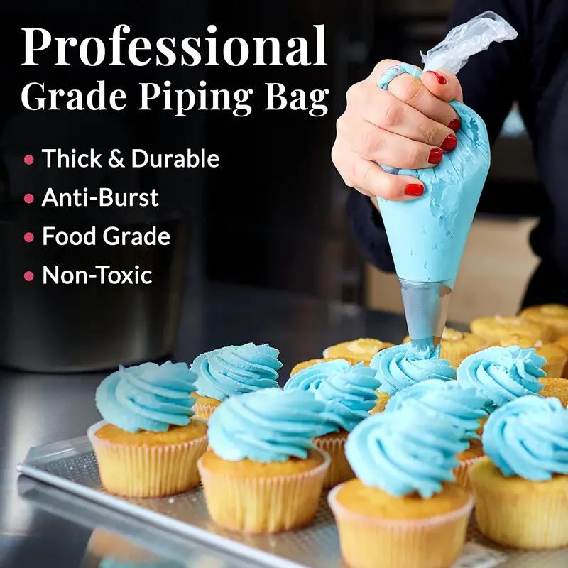 100PCS Jelly Mold Disposable Pastry Bags Extra LeakProof Cake DecoratingBakingIcingand CraftsDurableFood Safe