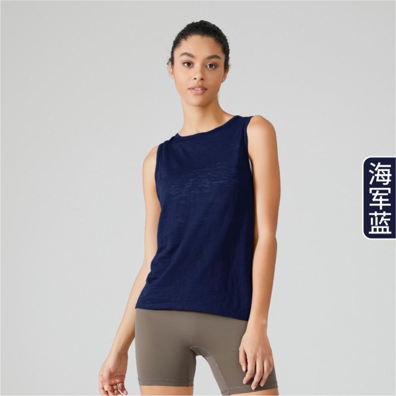 Damen Leichte Yoga-Top Schnelltrocknend Locker Ärmellos Trainingsshirt Atmungsaktiv Fitness-Tanktop Sommer Training