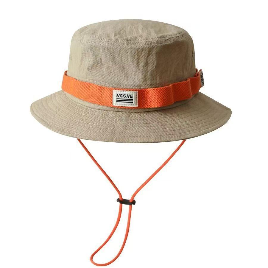 Cappello a secchiello unisex stile workwear giapponese, color-block, ad asciugatura rapida, per uomo e donna, estivo, per esterni, escursionismo, pesca, protezione solare