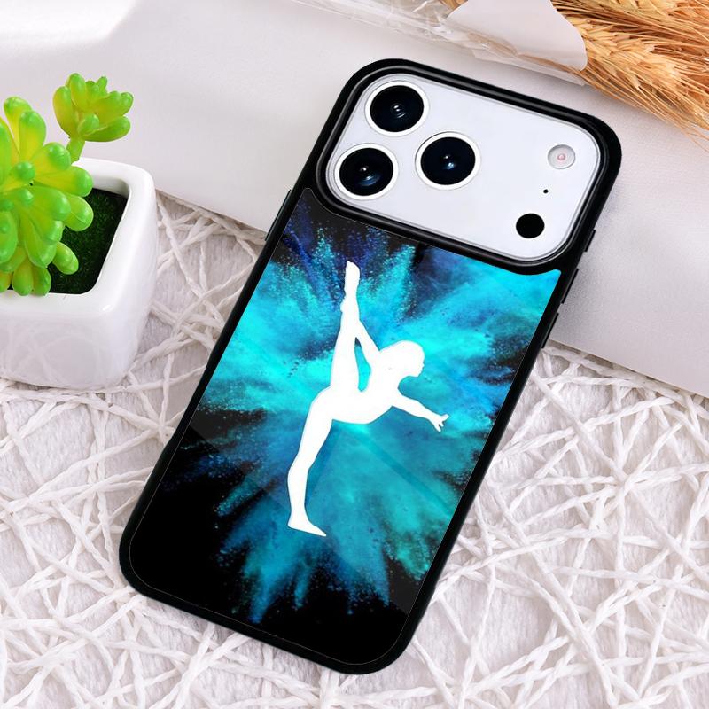 Gymnastics Oil Painting Phone Case for iPhone 17 Air 16 15 11 12 14 13 Pro Max Shockproof Cover
