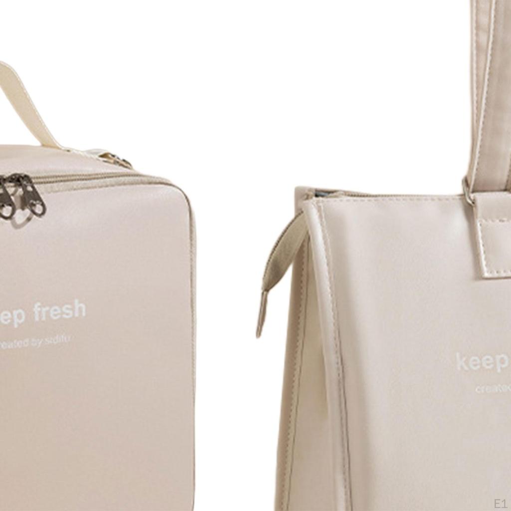 2 Pieces Lunch Storage Bag Cooling Pouch Portable Waterproof Reusable Carrier Thermal Food