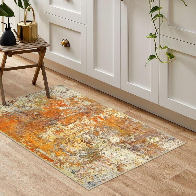 

Crystal Pile Carpet Modern Abstract Living Room Kitchen Bathroom Entryway Washable Rugs Stain-resistant Warm Large Mats 40X60CM