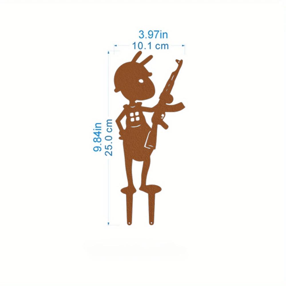 

Садовый декор Муравьи Уличные металлические украшения Садоводство Задний двор Уличный садовый декор Муравьи Металлические очаровательные украшения чёрный