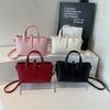 Textured Handbag Bag Women's New Trendy Fashion Textured Shoulder Bag Popular Commuter Messenger Tote Bag