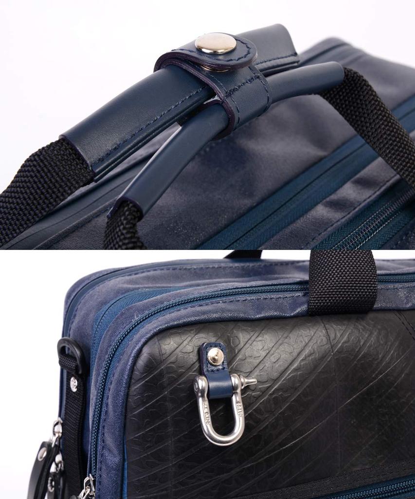 Morino Canvas x SEAL Waterproof 3WAY Business Bag Expanding Capacity Business Backpack Maritime Force Recruitment Made in Japan Men's Self-Defense