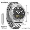 NORTH EDGE Men's Sports Digital Watches Business Luxury Watch For Men Waterproof 50M Altimeter Barometer Compass Luminous Clock