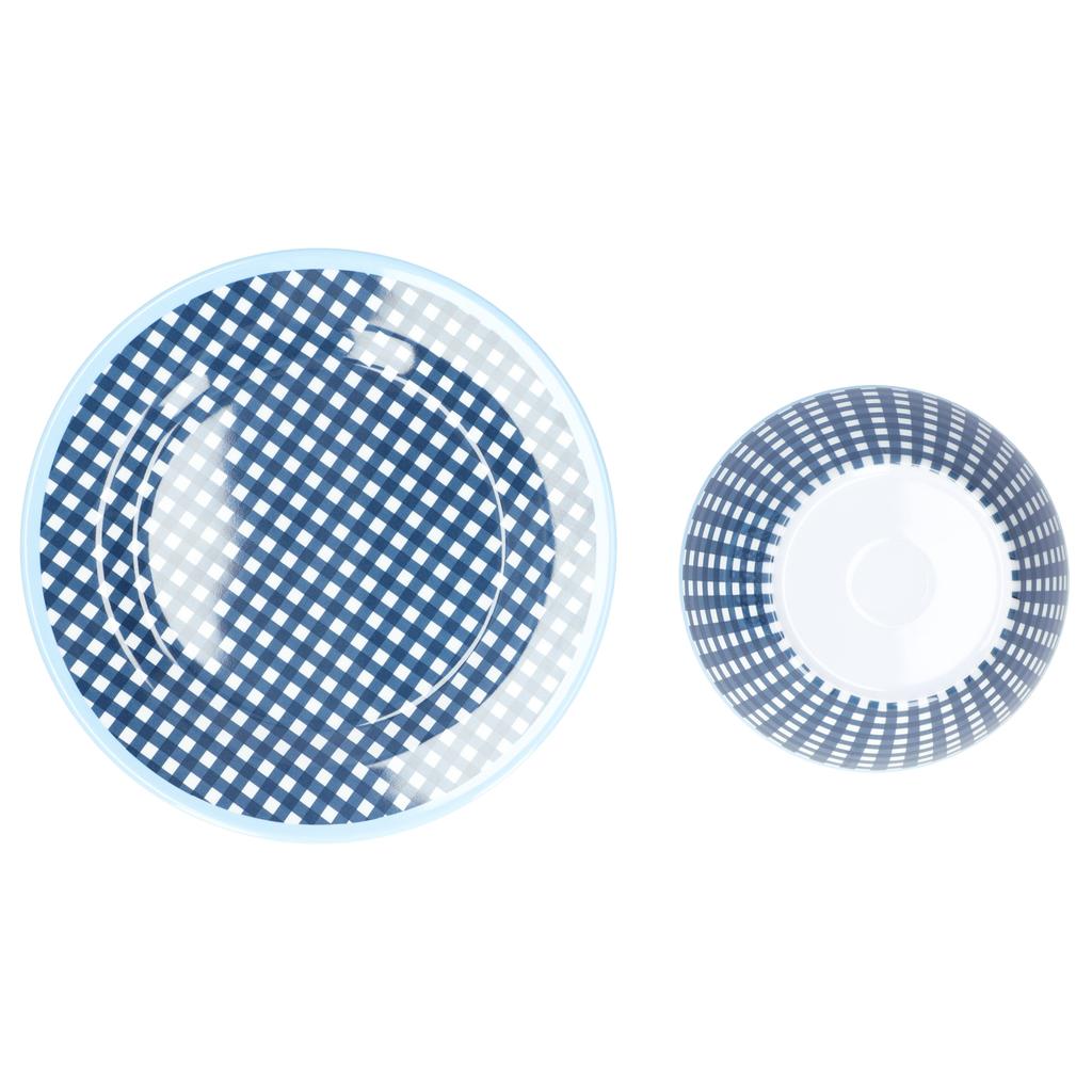 Imitation Porcelain Plate Bowl Set Fruit Salad Dessert Dish Tableware for Kitchen