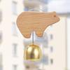 Brass Collision Bell Wooden Door Bell Suction Cup Delightful Sound Shopkeepers Windbell Decorative Easy Installation