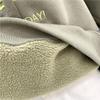 Autumn Winter Women's Patchwork Oversize Sweatshirt Casual Loose Cotton Thick Letter Printing Embroidery Long Sleeve Loose Hoodies Female Streetwear