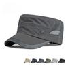 Quick Dry Military Cap for Men Women Summer Mesh Breathable Flat Top Hat Sun Protection Outdoor Sports Casual Cadet Cap Thin Peaked Hat