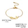 Cute Baby Feet Bracelets Stainless Steel Gold Charm Bracelets on Hand Jewelry Gift for Women Mother Friends