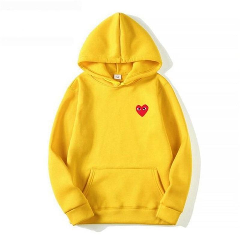 New love trendy brand couple sweater versatile men's and women's autumn and winter velvet jacket men's hooded love even large size sweater