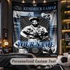 Personalized Wall Tapestry,Kendrick Lamar Custom Printed Name, Fabric Wall Art For Indoor Room Backdrop