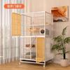 Extra Large Indoor Cat Cage with Toilet for Home Use Reinforced Heavy Duty Four Tier Square Tube Cat Villa