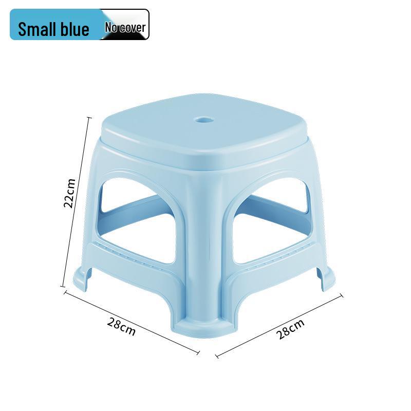 Red Festive High Plastic Stool – Sturdy Household Chair