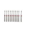 10pcs Dental Diamond Burs Diamond FG High Speed Burs for Polishing Smoothing Dental Burs 1.6mm CD-51F