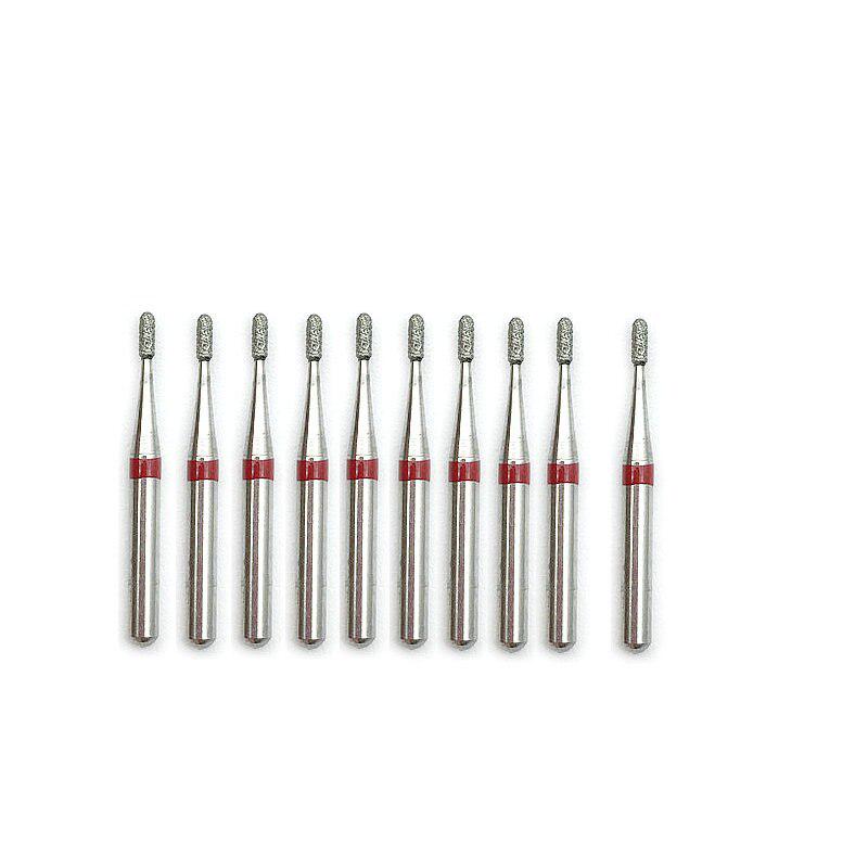 10pcs Dental Diamond Burs Diamond FG High Speed Burs for Polishing Smoothing Dental Burs 1.6mm CD-51F