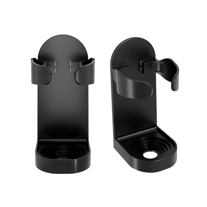 Punch-Free Wall-Mounted Razor Holder - Space-Saving Bathroom Shaver Stand чёрный