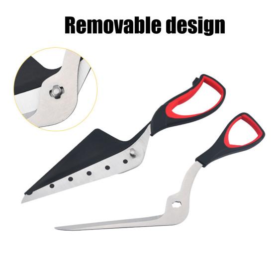 Yousheng Pizza Scissors, Non-Stick Pizza Scissors with Firm Grip Base, Food Grade Stainless Steel Pizza Cutter, Multifunctional Food Slicer & Pizza