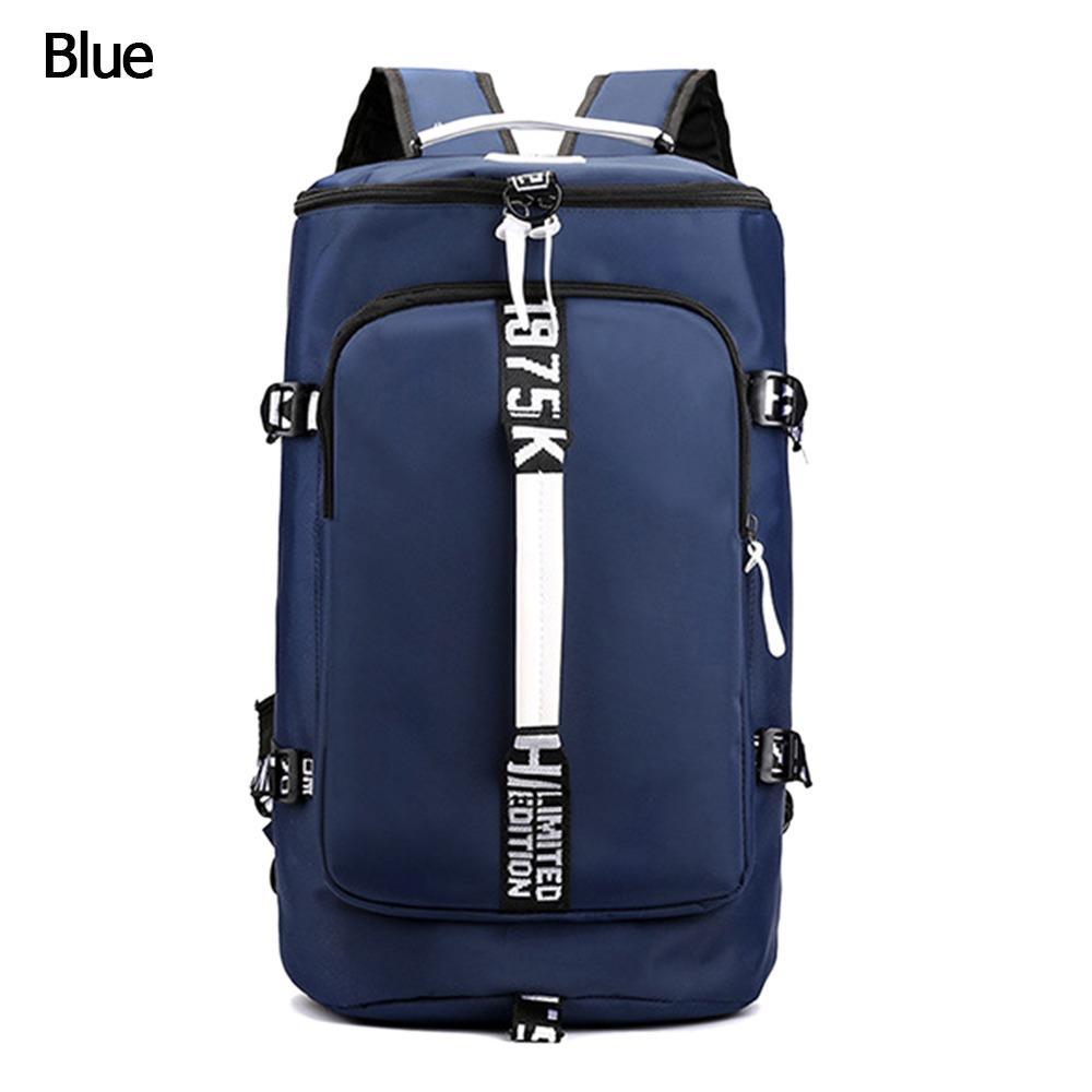 

Nylon Gym Fitness Backpack Large Capacity Travel Bags New Handbag Outdoor Blue