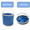 9L Thickening Portable Folding Bucket Outdoor Camping Fishing Bucket Car Storage Container Car Wash Mop Bucket Cleaning Tools