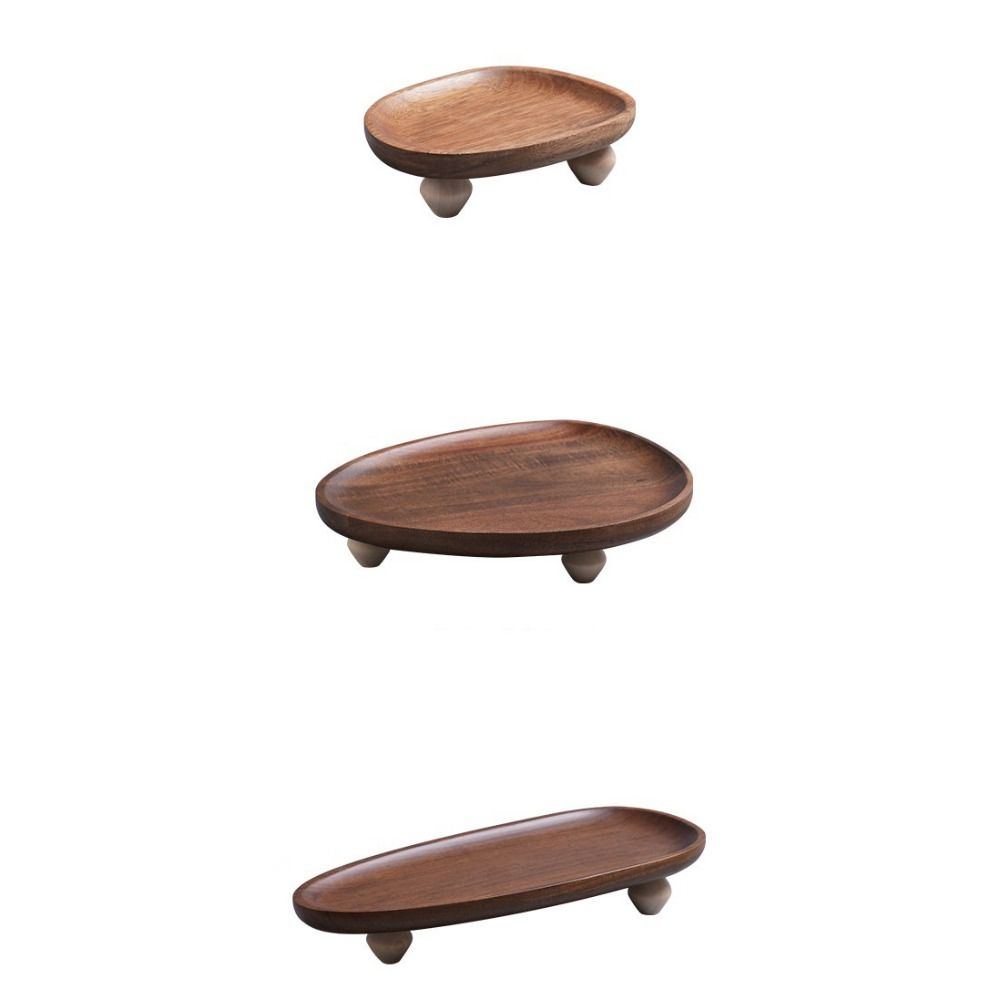 High Leg Storage Tray Irregular Dessert Plate Multi-Function Fruit Plate  Home