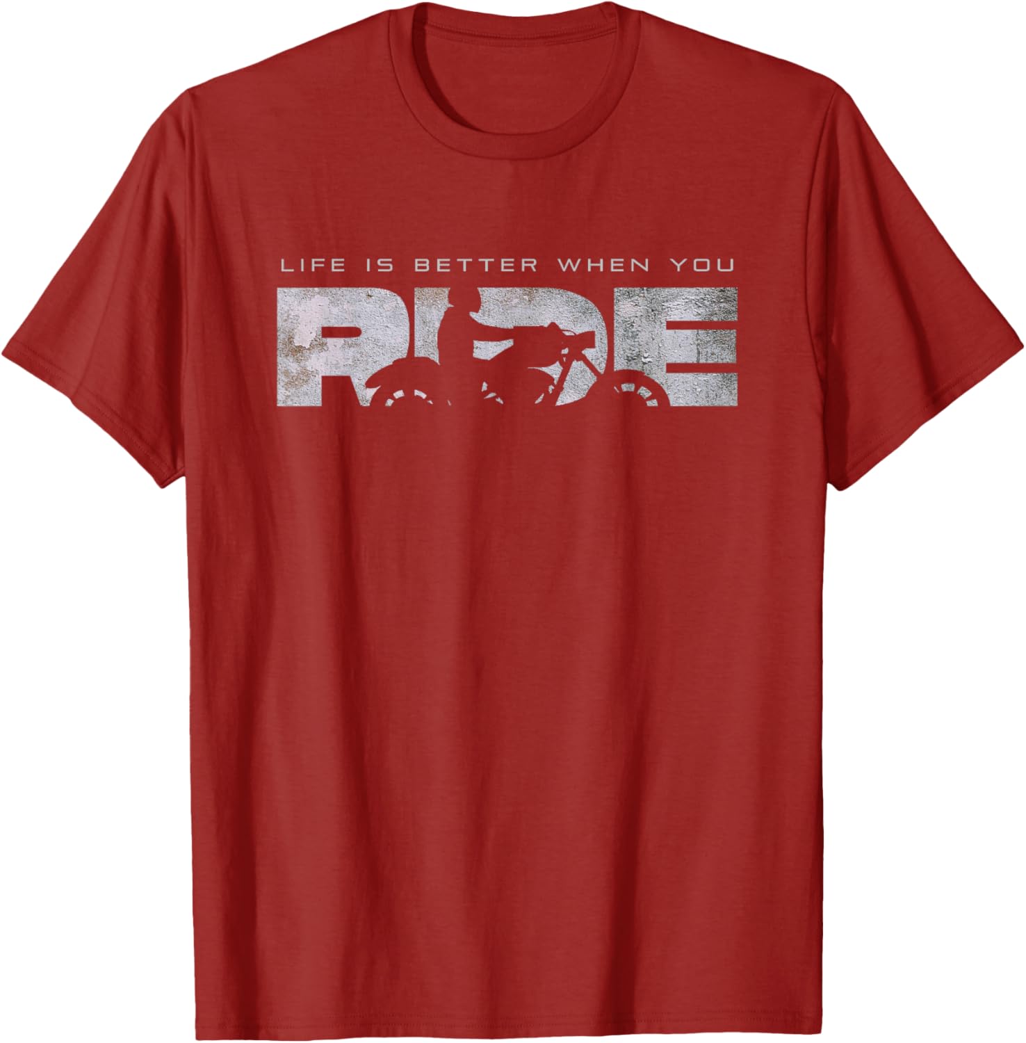 Motorcycle Life Is Better When You Ride Graphic TShirt Casual Unisexs Tee S