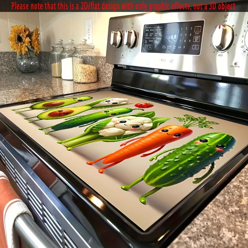 

1 шт. Резиновый коврик для сушки с овощным принтом для кофейни, ресторана, кухни, ковер, скатерть для посуды, прочный диатомовый коврик для стола, коврик для питомца, кофейная посуда 30*40
