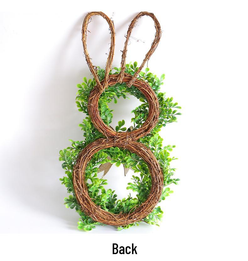 2026 Easter Wreath: Simulated Greenery, Dry Branches & Rabbit Decor for Wall Hanging