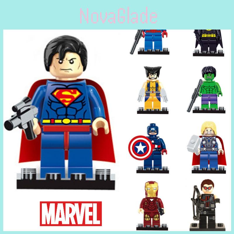 D818-898 Superhero Building Blocks High-quality Abs Plastic Diy Assembly Toy 9 Color Options 5cm Height