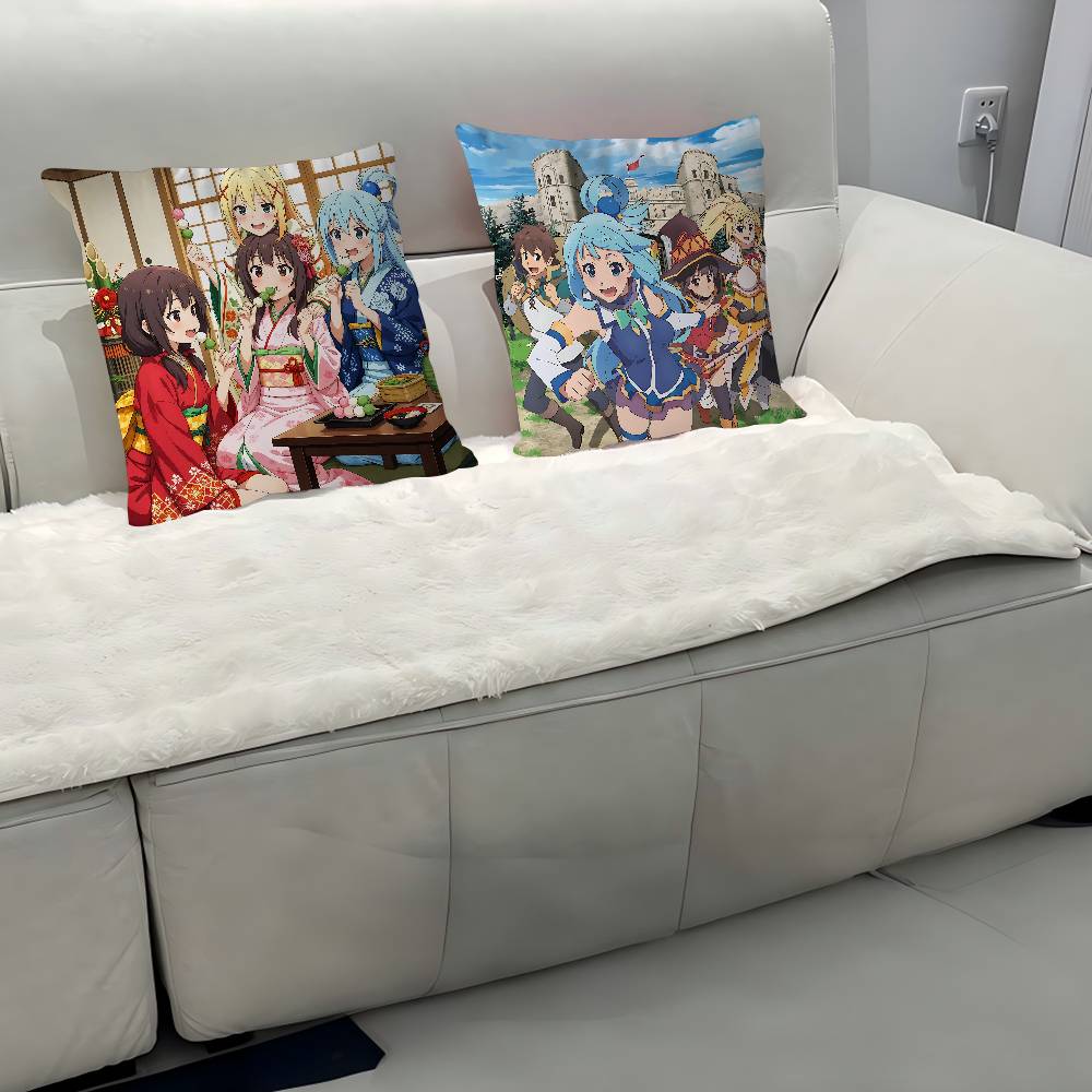 K-KONOSUBA Cushion Cover 30x50 Polyester Sofa Cushions Decorative Throw Pillows Home Decoration Pillowcover
