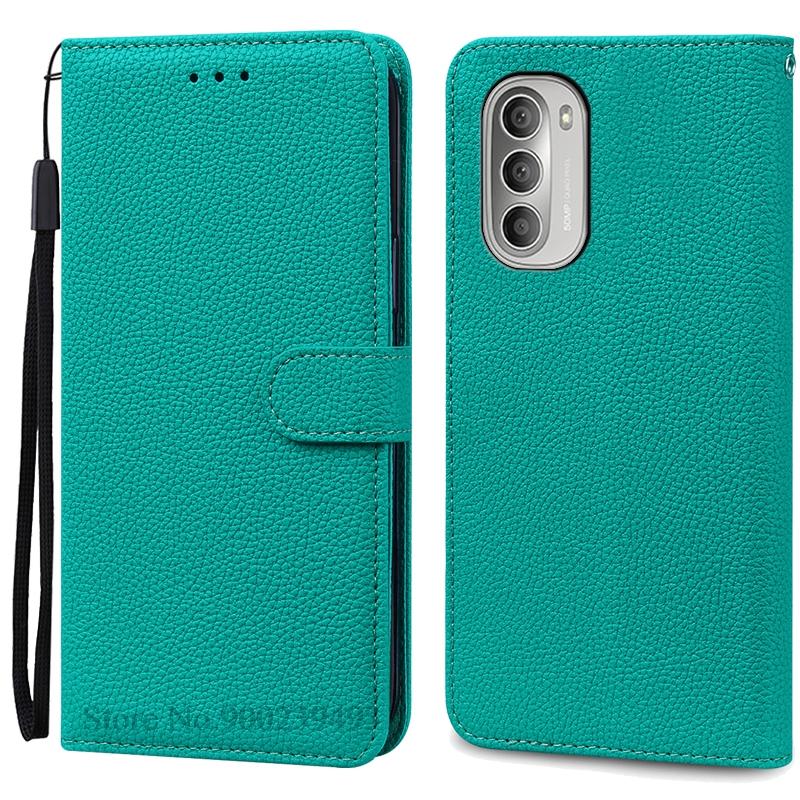 For Motorola G51 5G Deksel Lær Flip Lommebokdeksel For Moto G51 5G Deksel Mykt Silikondeksel For Motorola G51 5G Deksel Fundas