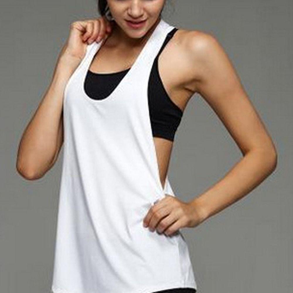Sleeveless Blouse Tee T-shaped Running Tank Top Fashion Tank Tops  Jogger