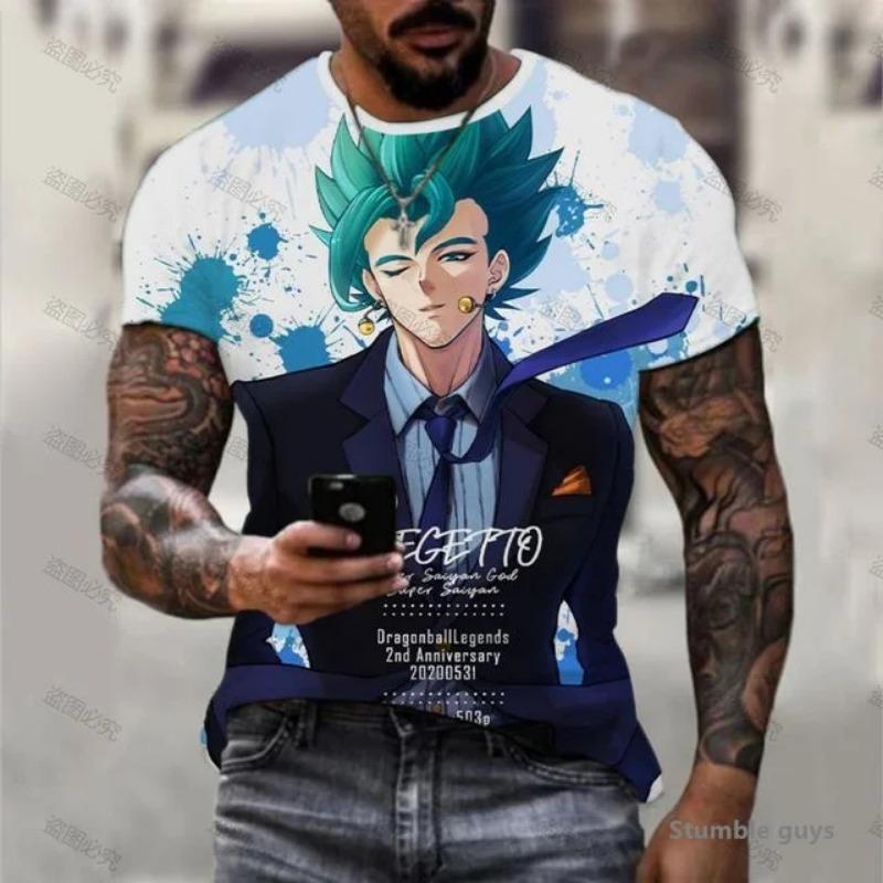 New Dragon Ball Super Goku Super Saiyan God Cosplay T-Shirt Men Women 3D Print Anime Graphic Tee Casual Short Sleeve Tops Fans