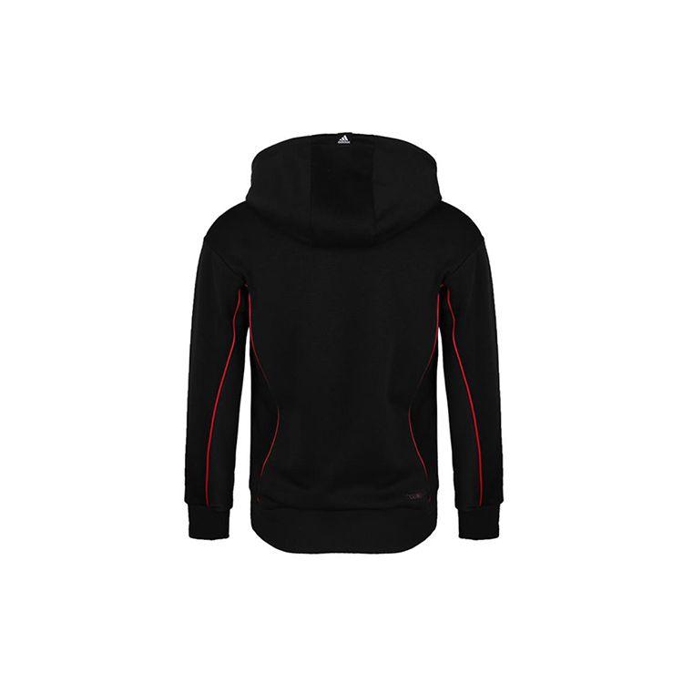 adidas Derrick Rose Basketball Print Knit Hooded Jacket Men Outerwear Black FM0024