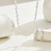 Yousheng 3 Pcs/Set Women Jewelry Set Rhinestone Choker Hanging Earrings Bracelet Set with Extension Chain Prom Party Bride Wedding Jewelry