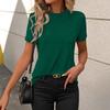 Women's Summer Crew-neck Short-sleeved Loose T-shirt Base Top