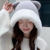 Thick Warm Plush Ear Flap Hat Polyester Winter Warm Hat Thick Cold Proof Hat  Outdoor Use