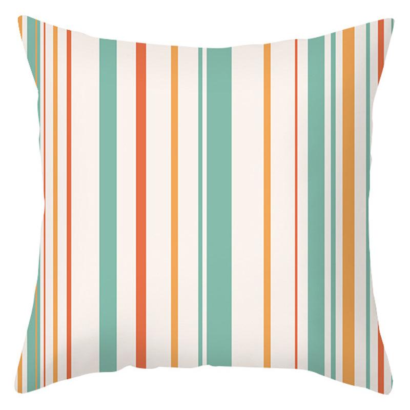 Geometric Floral Pattern Fresh Nordic Style Pillowcase Desk Lunch Break Sleeping Pillow Bedside Pillow Cushion