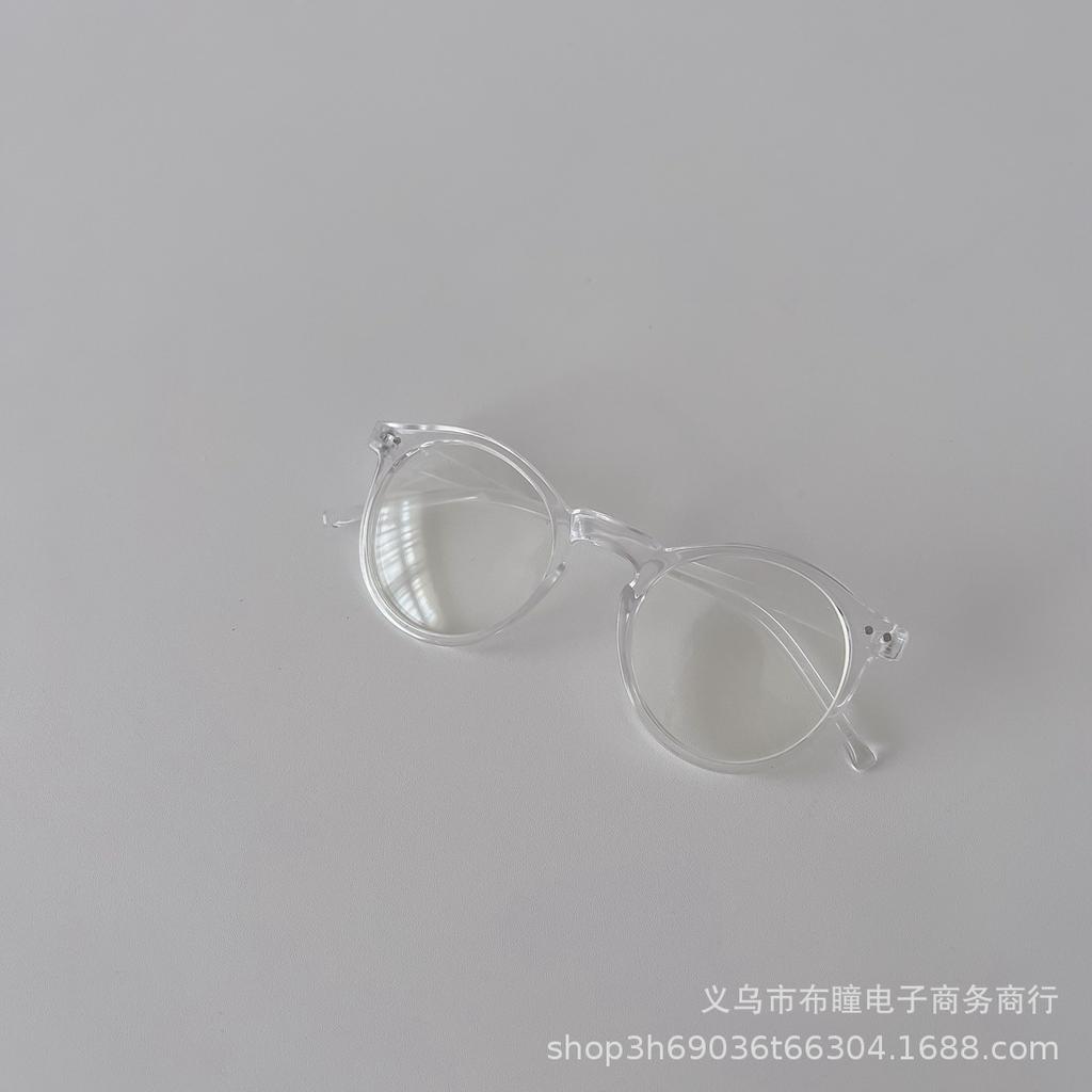 ins style children's fashion round frame flat glasses, spring new boys and girls outdoor versatile concave glasses