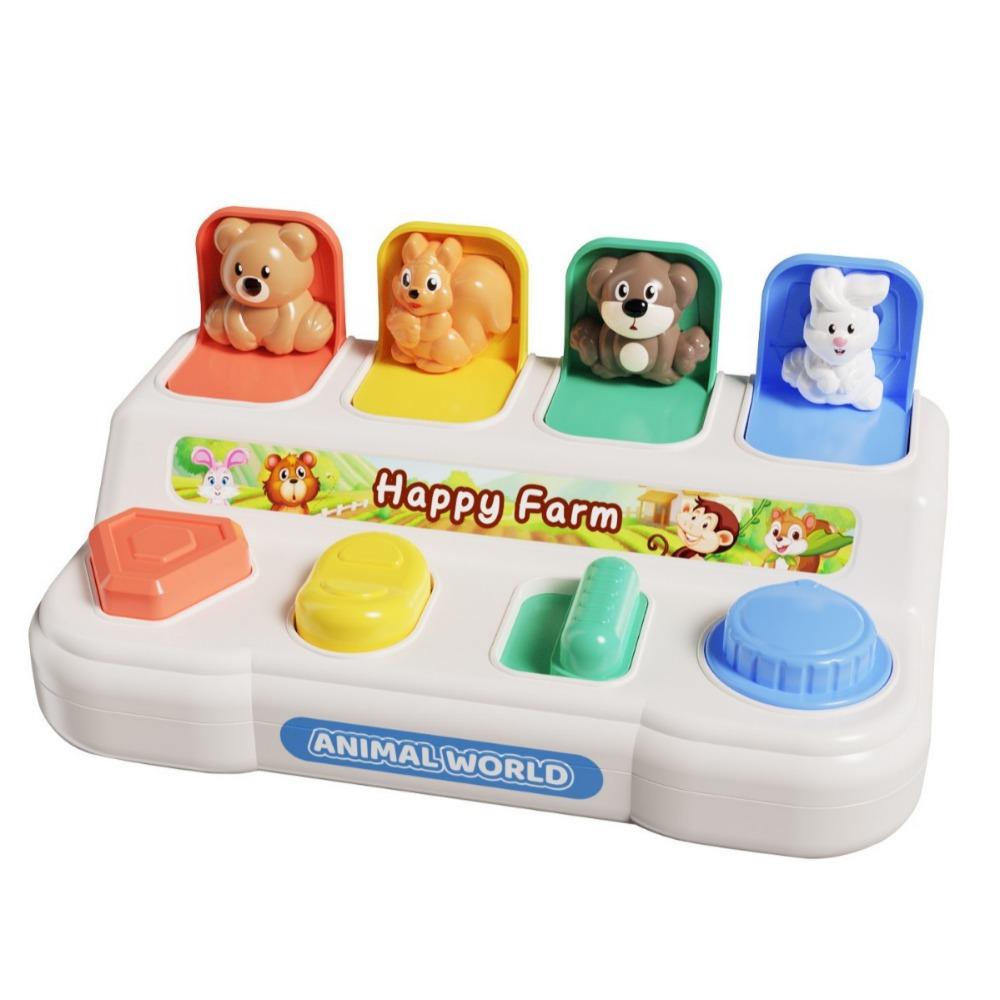 Cartoon Animals Interactive Animal Toy Box Montessori Animal Sensory Toy  Exercise Baby Fingers