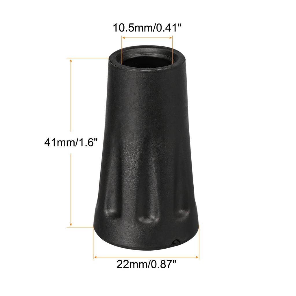 PATIKIL 2pcs Trekking Pole Tip Mountaineering Ski Cane Replacement Cap