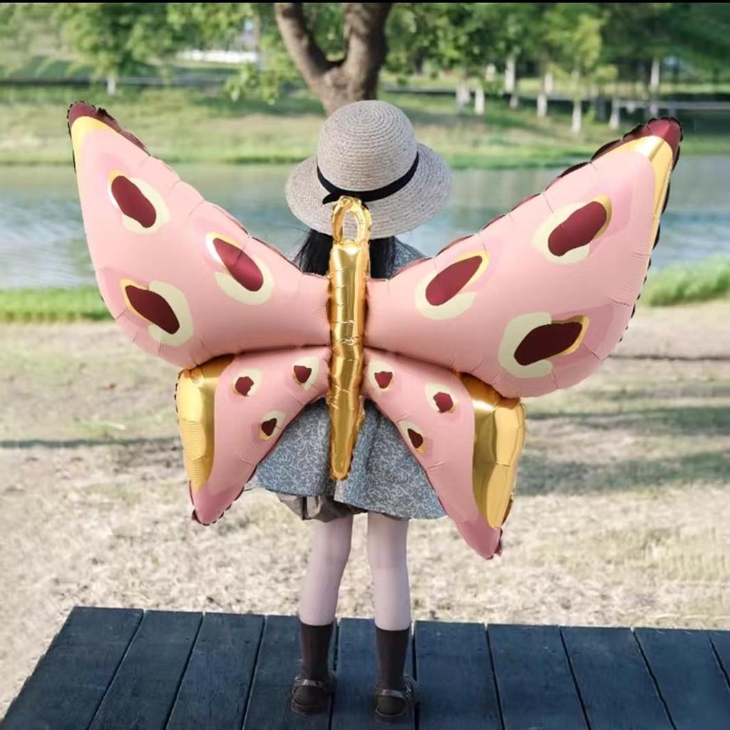 Children's Day First Birthday Bee Rocket Balloon Angel Ornament & Butterfly Wings Outdoor Photography Decoration